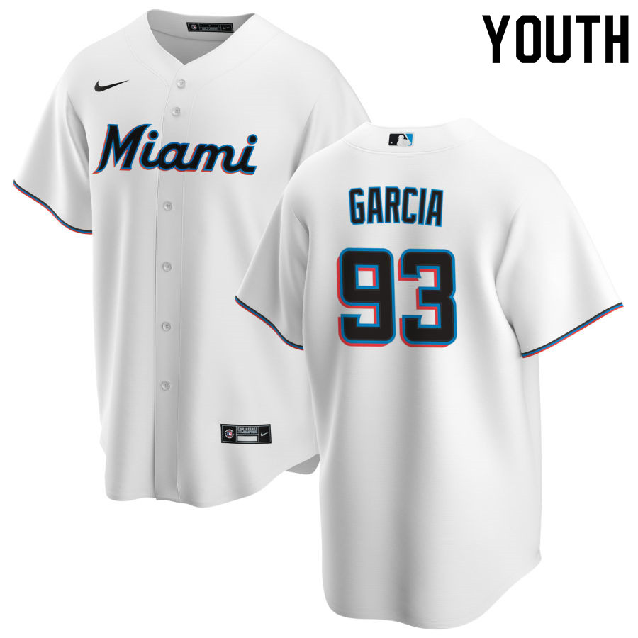 Nike Youth #93 Yimi Garcia Miami Marlins Baseball Jerseys Sale-White